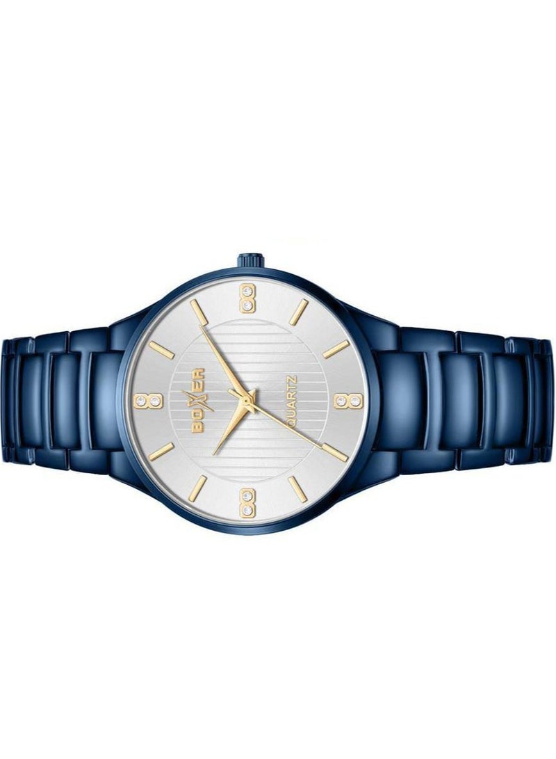 بوكسر ساعة يد نسائية من بوكسر BX-073-10 مصنوعة من الفولاذ المقاوم للصدأ - أنيقة وعصرية للاستخدام اليومي مع حزام معدني متين - Image 3