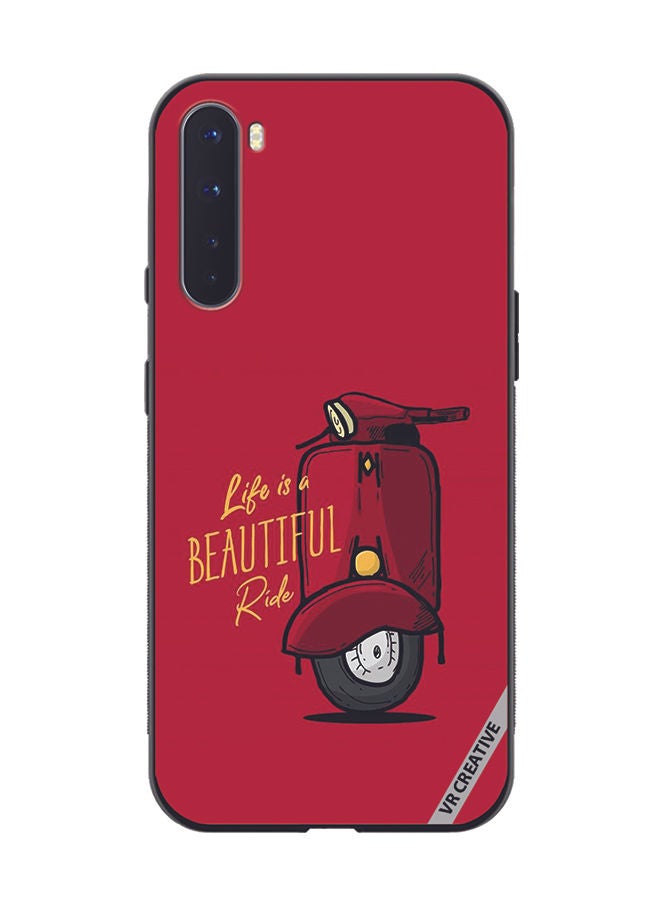 VR CREATIVE Protective Case Cover For OnePlus Nord Life Is A Beautiful Ride Design Multicolour - Image 1
