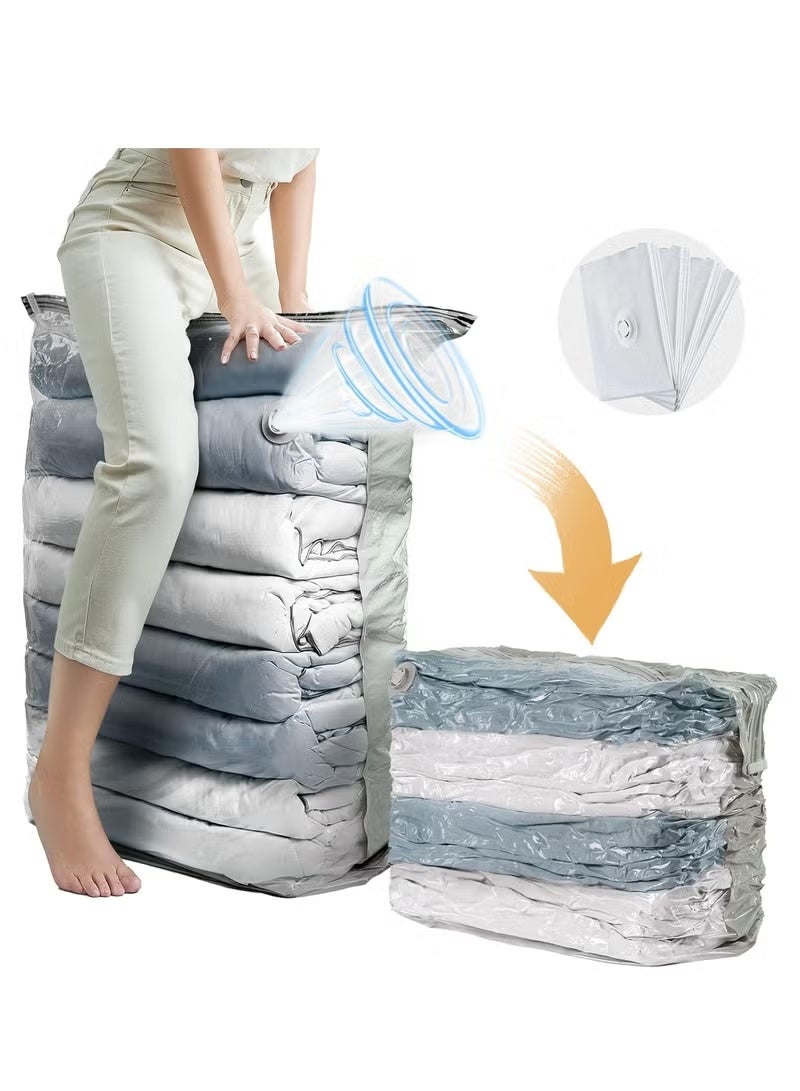 Taili 3PCS Vacuum Storage Bags, Extra Large Compression Sealer Bags, Cube Bags Space Saver Bags for Comforters Blankets Bedding's Clothes Quilts Duvets (80x100x38cm) - Image 1