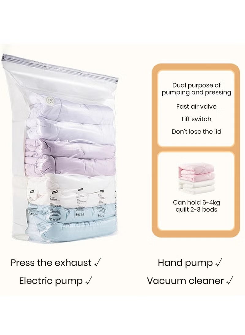 Taili 3PCS Vacuum Storage Bags, Extra Large Compression Sealer Bags, Cube Bags Space Saver Bags for Comforters Blankets Bedding's Clothes Quilts Duvets (80x100x38cm) - Image 4