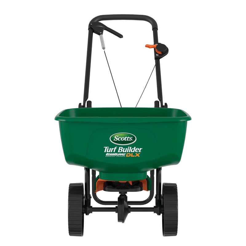 Scotts Turf Builder EdgeGuard DLX Broadcast Spreader - Spreader For Lawn Fertilizer, Weed & Insect Control, Grass Seed, and Ice Melt, Holds Up To 15,000 sq. ft. of Product - Image 1