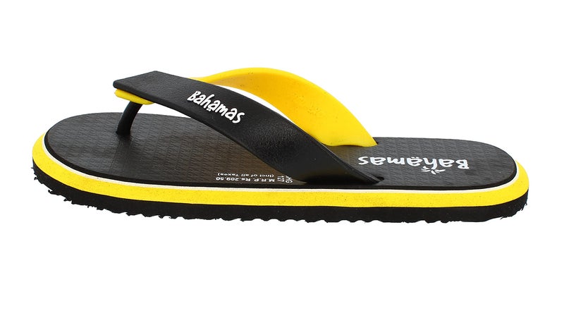 BAHAMAS Men Black Yellow Flip-Flops-9 UK (43 1/3 EU) (BH0127G_BKYL0009) - Image 2