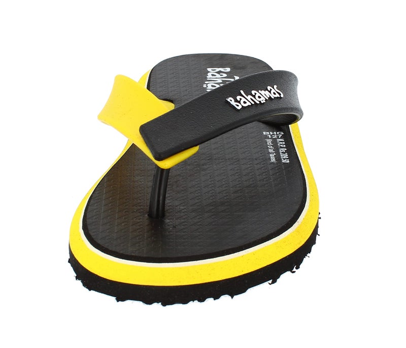 BAHAMAS Men Black Yellow Flip-Flops-9 UK (43 1/3 EU) (BH0127G_BKYL0009) - Image 3