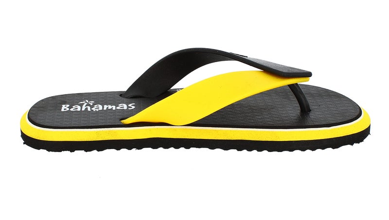 BAHAMAS Men Black Yellow Flip-Flops-9 UK (43 1/3 EU) (BH0127G_BKYL0009) - Image 5