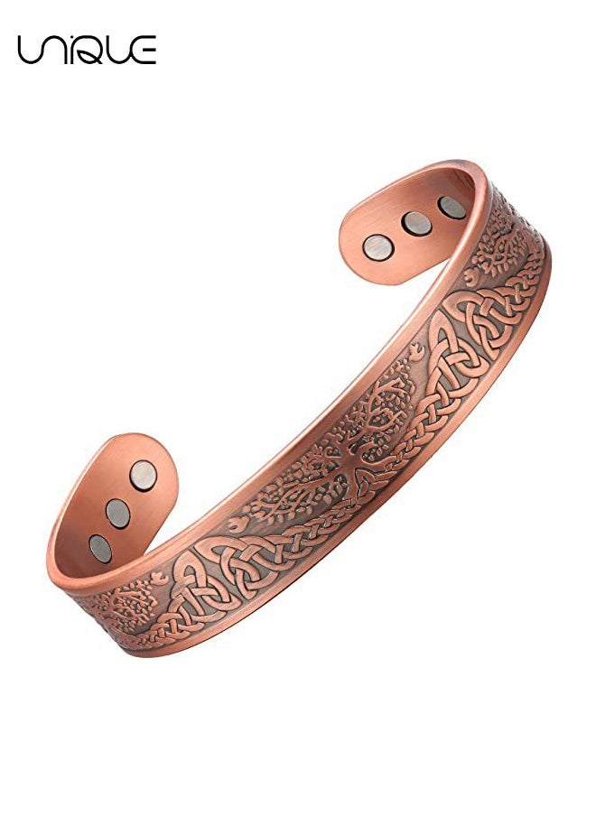 Pure Copper Magnetic Bracelet Magnetic Therapy Bracelet Magnetic Healing Bracelet Cuff Bracelet Energy Healing Bracelet for Women Men Joint Pain Arthritis Relief - pzsku/ZCDC757B6F9E315E9BD89Z/45/_/1719280867/9316a607-bdc8-4af6-80a9-772c2b8aa61f