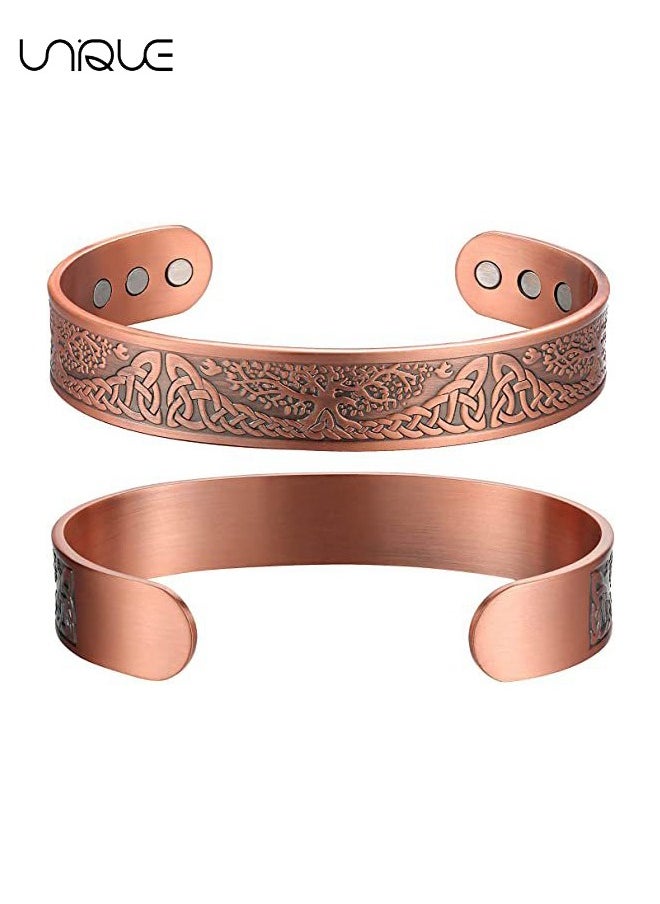 Pure Copper Magnetic Bracelet Magnetic Therapy Bracelet Magnetic Healing Bracelet Cuff Bracelet Energy Healing Bracelet for Women Men Joint Pain Arthritis Relief - pzsku/ZCDC757B6F9E315E9BD89Z/45/_/1719280868/ba880b35-cfb5-4d0d-8c71-1b8b82195312