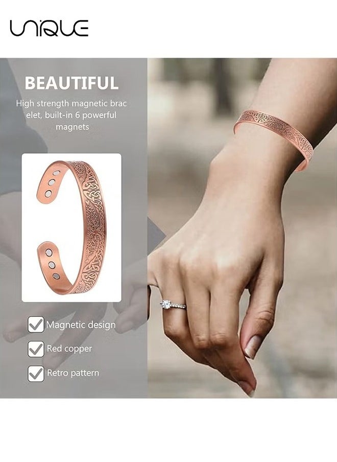 Pure Copper Magnetic Bracelet Magnetic Therapy Bracelet Magnetic Healing Bracelet Cuff Bracelet Energy Healing Bracelet for Women Men Joint Pain Arthritis Relief - pzsku/ZCDC757B6F9E315E9BD89Z/45/_/1719280888/dd8e6a45-9b86-40ac-9c22-96db9f4ee8c6