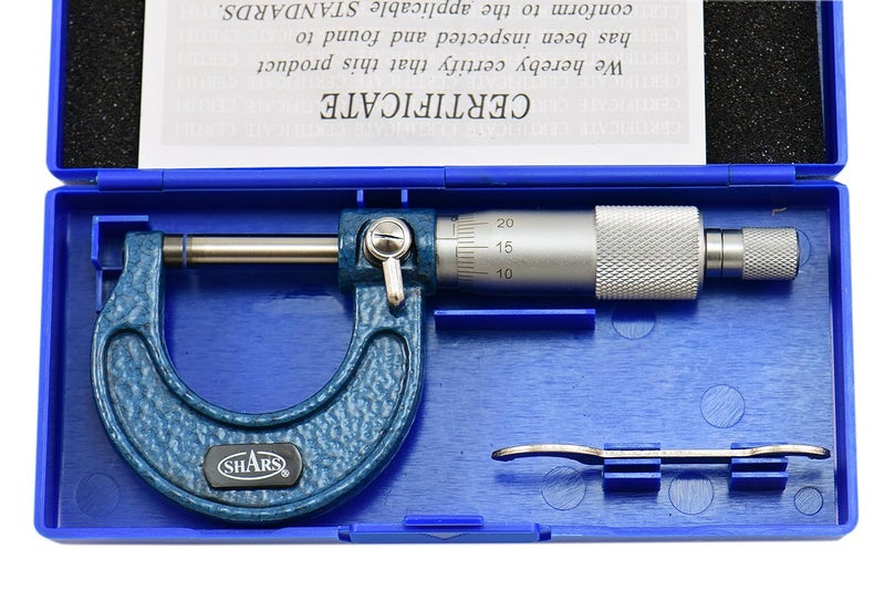 0-25mm Solid Metal Frame Outside Micrometer, 0.004mm Accuracy 303-2625 P)
