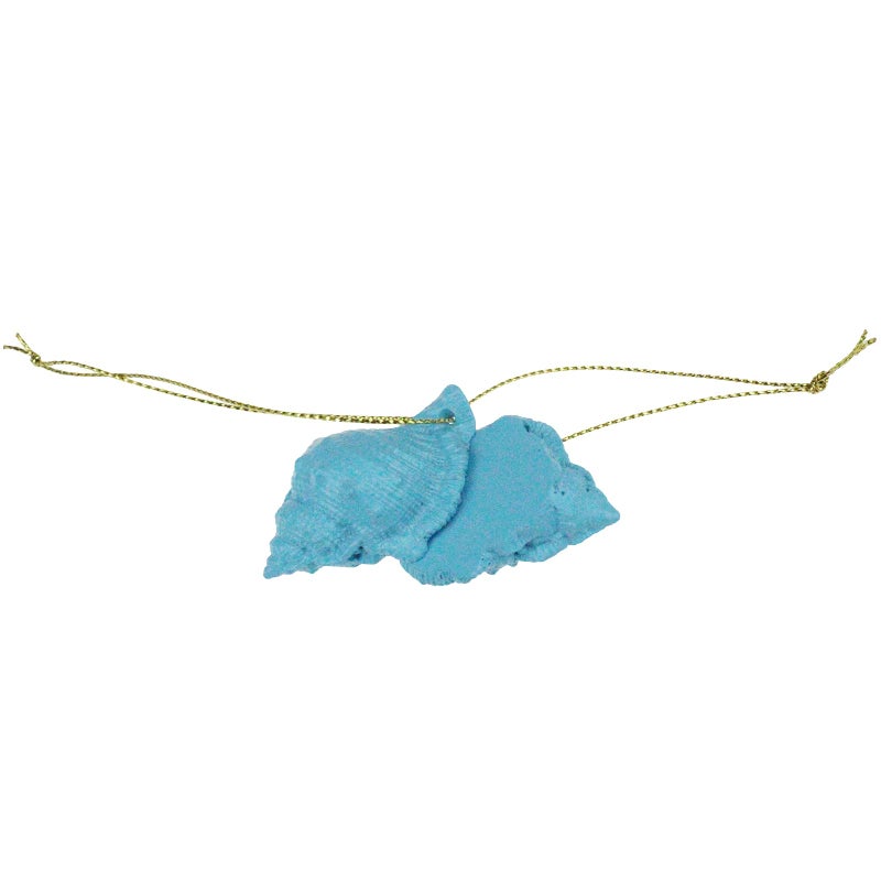 Thintinick 30 Pieces Resin Starfish Seahorse Sanddollar Conch & Seashells Set with Rope for Christmas Tree Hanging Ornaments Beach Theme Wedding Home Decor & DIY Crafts (Blue) - Image 5