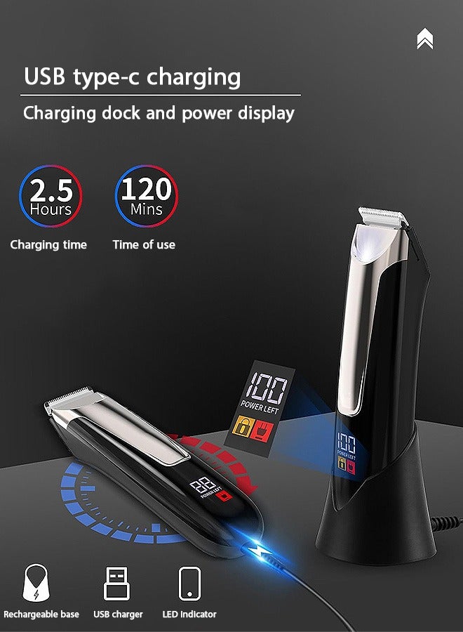 XIXI Unisex Beard Trimmer, Waterproof Electric Shaver, Rechargeable Cordless Hair Clippers - Image 2