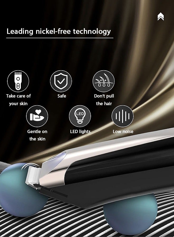 XIXI Unisex Beard Trimmer, Waterproof Electric Shaver, Rechargeable Cordless Hair Clippers - Image 5