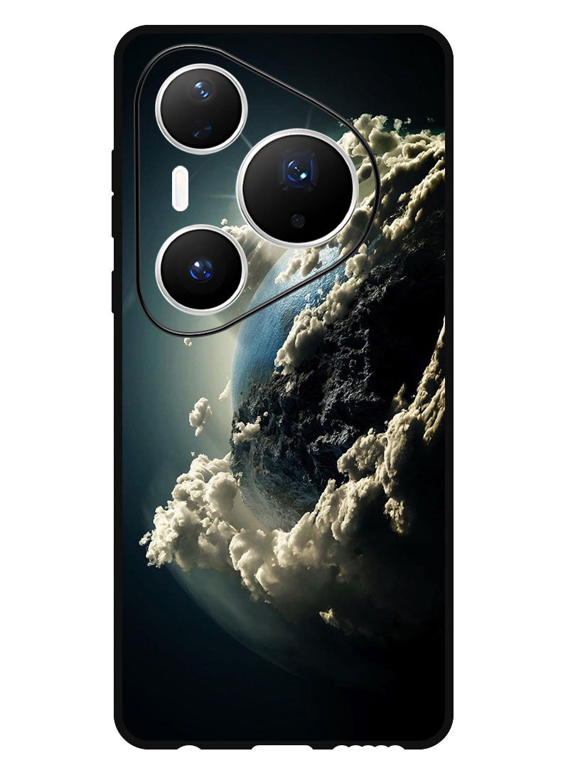 Theodor Case Compatible with Huawei Pura 80 Pro Plus 6.8 Inch Protection Shockproof Bumper Cover Space Earth Sun - Image 1
