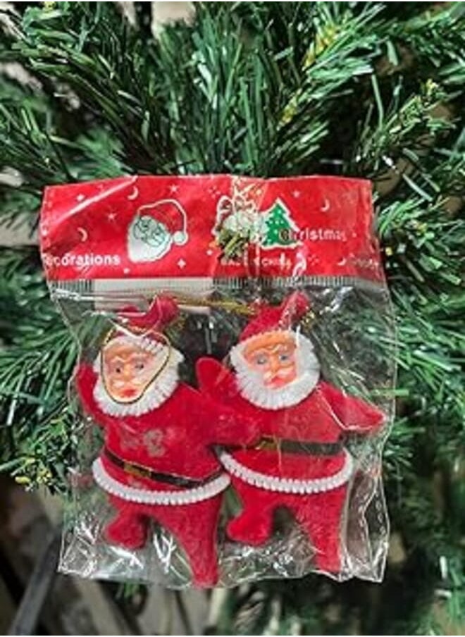 Generic 2 PCS Little Santa Claus Christmas Decoration Gift Christmas Supplies Christmas Tree Pendant 