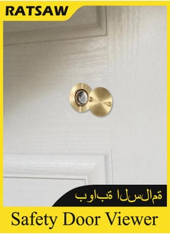 RATSAW Safety Door Viewer, Solid Brass 200 - degree Door Viewer/Peephole with Heavy Duty Rotating Privacy Cover for 35-60 mm Thickness Doors, Durable Door Viewer for Home Office Hotel  - Image 2