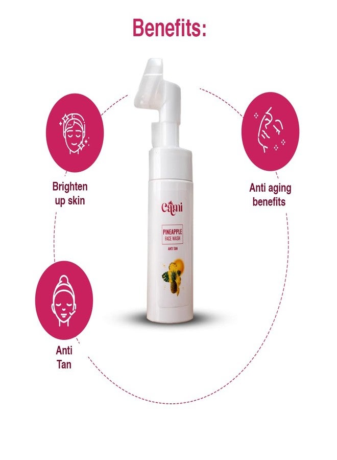كا-مي غسول الوجه كامي بالأناناس، تركيبة مضادة للتسمير مع فوائد مضادة للشيخوخة ومفتحة للبشرة - Image 4