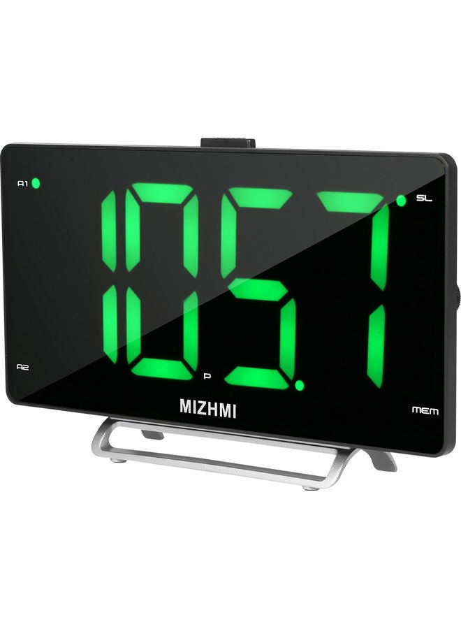 NIBEMINENT Digital Alarm Clock Black 21.00X9.50X13.00cm - Image 1