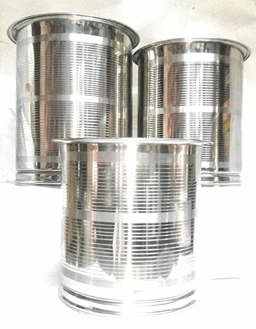 Shopsidex stainless Steel Atta Tanki/Container/Box/Drum/Pawali/Tanki with Lid (12 NO, 14 NO, 16 NO,) - Image 2