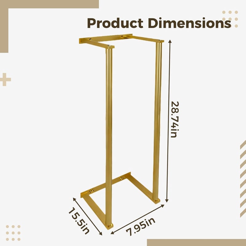 28.7 in / 73 Cm Freestanding Towel Rack-Brushed Gold, Stainless Steel Bathroom Towel Racks, Easy Assembly - Image 1