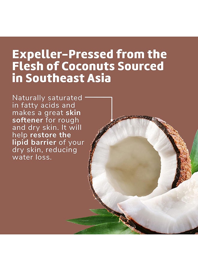De La Cruz - Coconut Oil Expeller Pressed Coconut Oil For Skin And Hair Natural Moisturizer For Skin And Hair Jumbo Jar - 5.5 Oz - Image 1