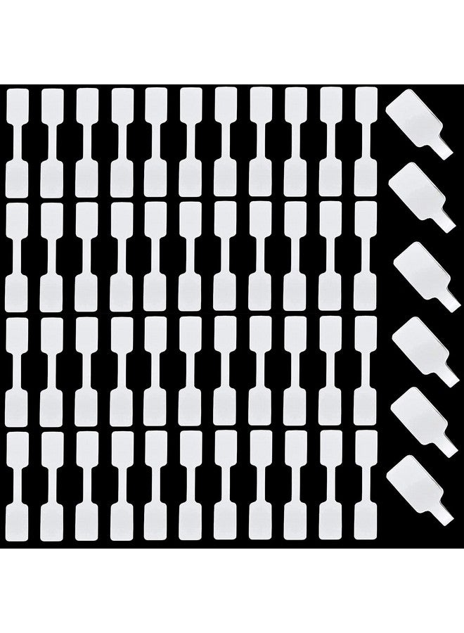 Setaria Viridis Blank Jewelry Price Label 500 Pieces Jewelry Price Tags Stickers Self Adhesive White Jewelry Repair Label For Necklace Earring Price Identify Rectangle Label  - Image 2