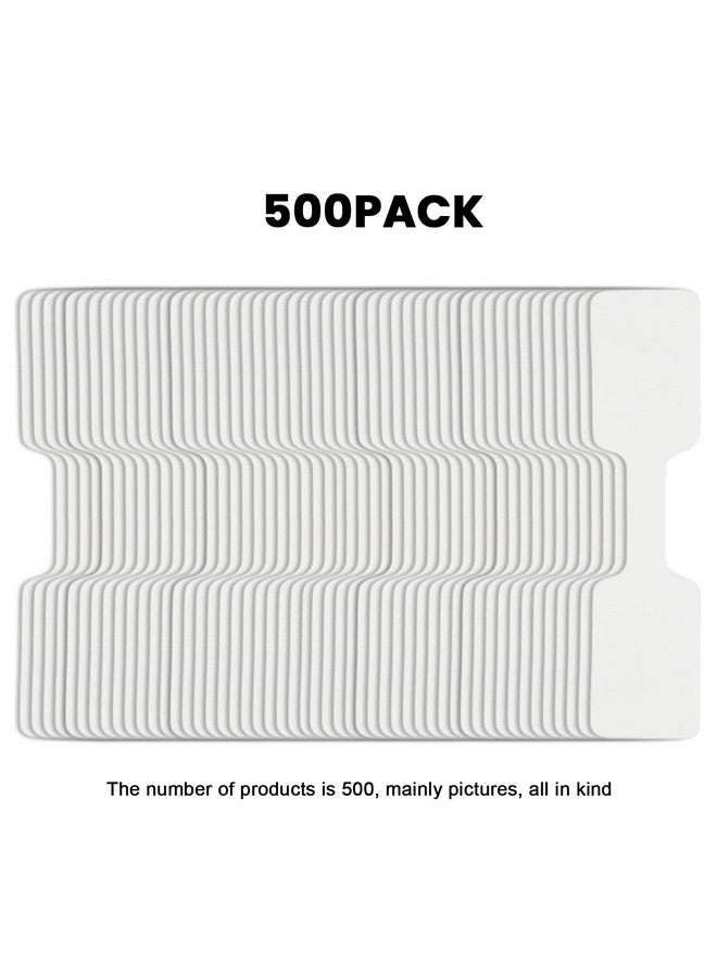 Setaria Viridis Blank Jewelry Price Label 500 Pieces Jewelry Price Tags Stickers Self Adhesive White Jewelry Repair Label For Necklace Earring Price Identify Rectangle Label  - Image 5