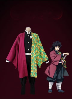 Generic Demon Slayer Tomioka Giyuu Cosplay Costume Anime Kimono Outfit Set Cosplay Costume Uniform Outfit Set  - Image 4