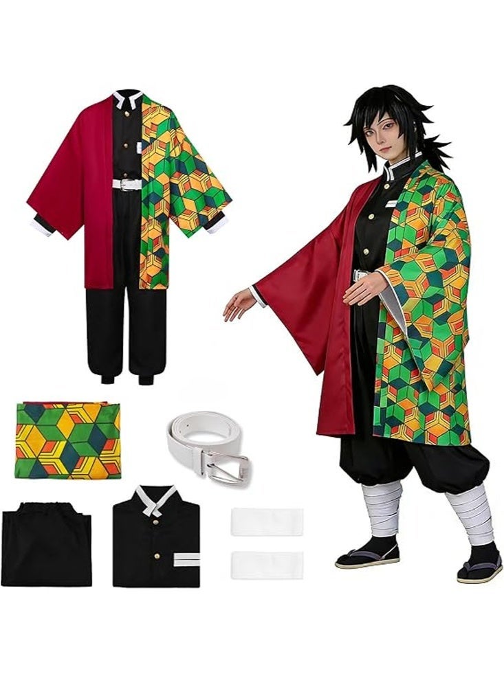 زي القتل الشيطان Tomioka Giyuu أنيمي كيمونو زي مجموعة كوسبلاي زي هالوين للجنس المتعدد - Image 1