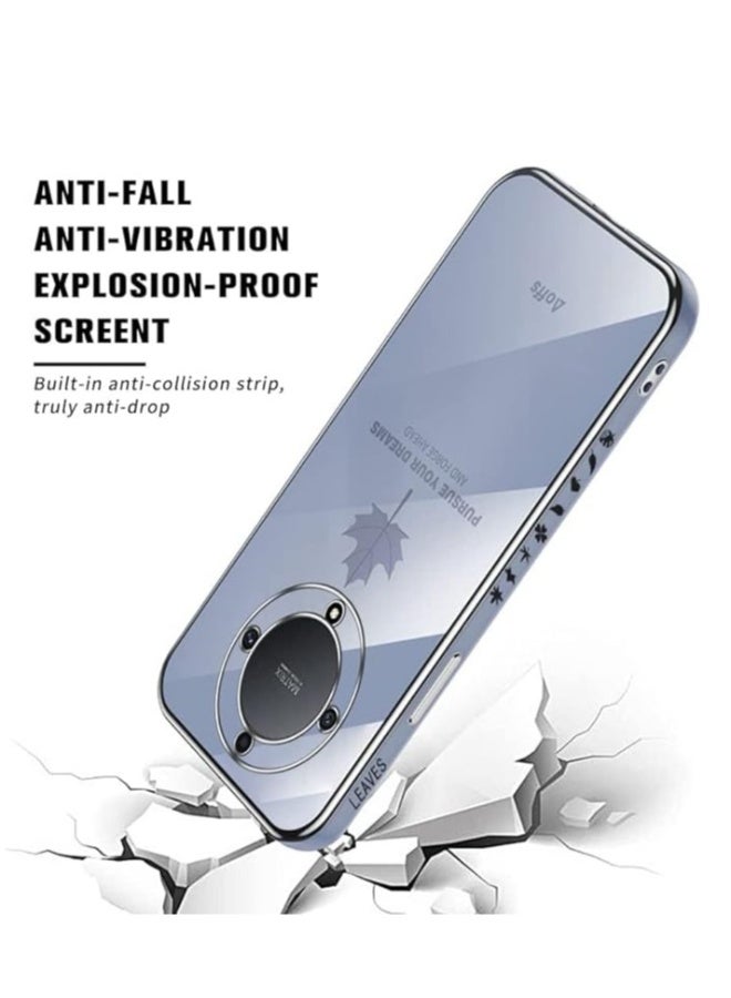 Case Compatible with Realme 11 Pro Plus 5G, Maple Leaf Pattern Ultra Thin TPU Bumper Shockproof Soft Cover Electroplating Phnom Penh Design Silicone Slim Case - Image 4