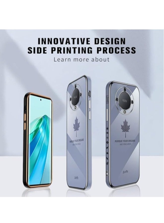 Case Compatible with Realme 11 Pro Plus 5G, Maple Leaf Pattern Ultra Thin TPU Bumper Shockproof Soft Cover Electroplating Phnom Penh Design Silicone Slim Case - Image 3