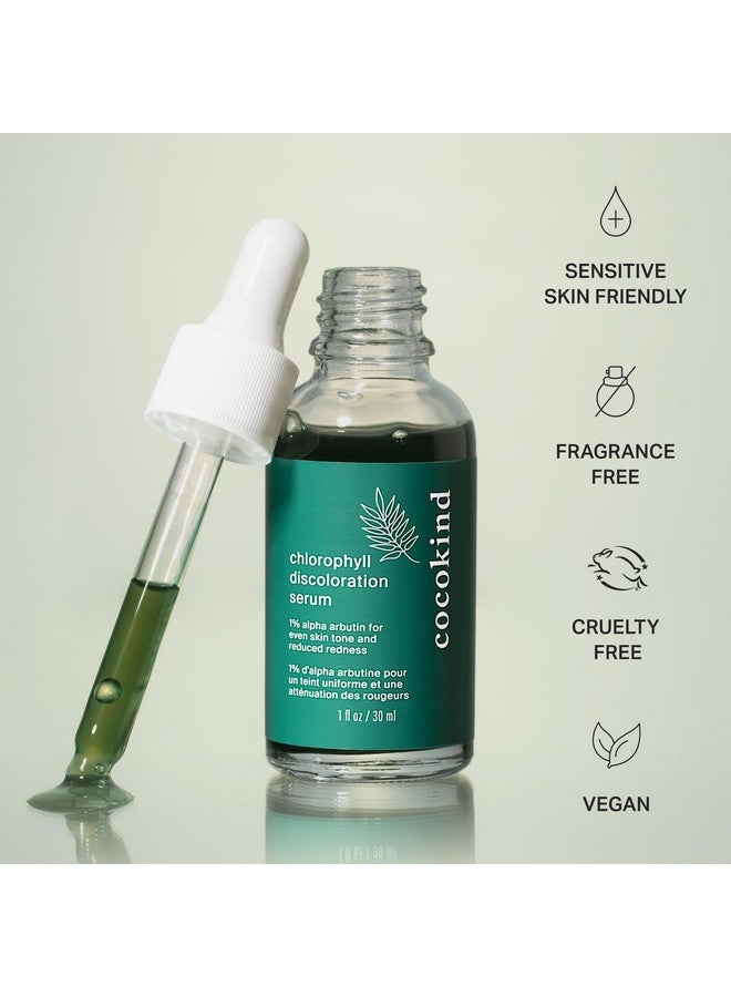 كوكو كايند مصل الكلوروفيل لتغير اللون، مصل تلاشي البقع الصديق للبشرة الحساسة لاستهداف البقع غير المتساوية والاحمرار، 1 أونصة سائلة - Image 2