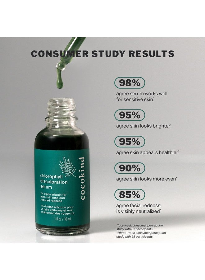 كوكو كايند مصل الكلوروفيل لتغير اللون، مصل تلاشي البقع الصديق للبشرة الحساسة لاستهداف البقع غير المتساوية والاحمرار، 1 أونصة سائلة - Image 5