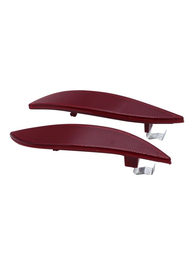 Loquat Left and Right Rear Reflector Bumper Tail Light Lens Replacement for Renault Megane MK3 2008-2013 265600004R - Image 1