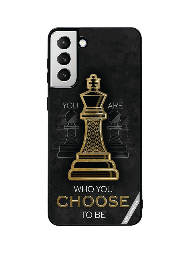 VR CREATIVE Protective Case Cover For Samsung Galaxy S22 Plus 5G You Are Who You Choose To Be Design Multicolour - Image 1