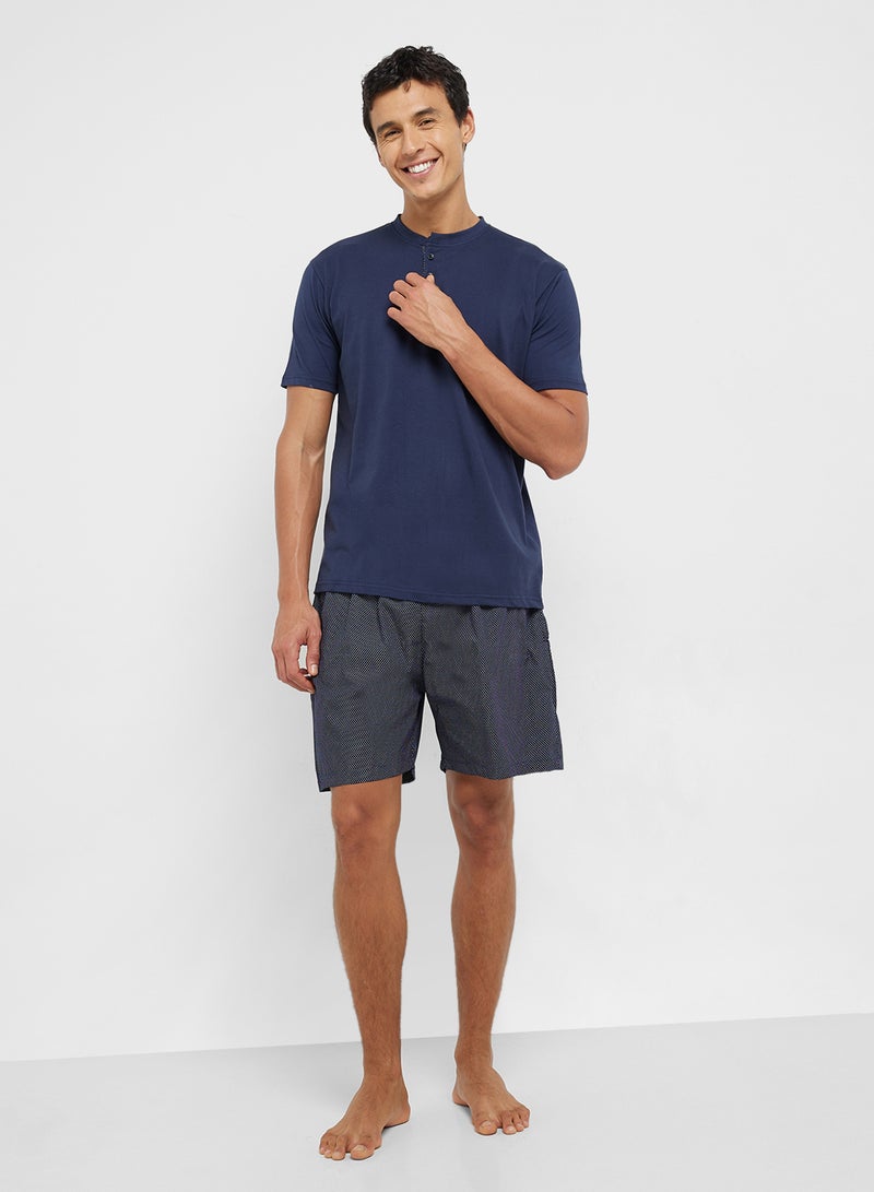 Seventy Five Nightwear T-Shirt & Shorts Set  - Image 1