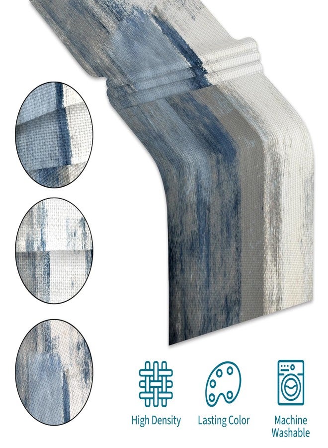 AILUER White Gray Table Runners Modern Art Farmhouse Linen Table Runners Dresser Scarves Retro Rustic Style for Party Kitchen Dining Table Coffee Holiday Party Decor (13"x 36") - Image 4