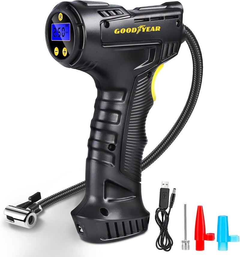 Goodyear Heavy Duty Pro Tyre Inflator - 12V, 100 PSI, Durable and Efficient - Image 1