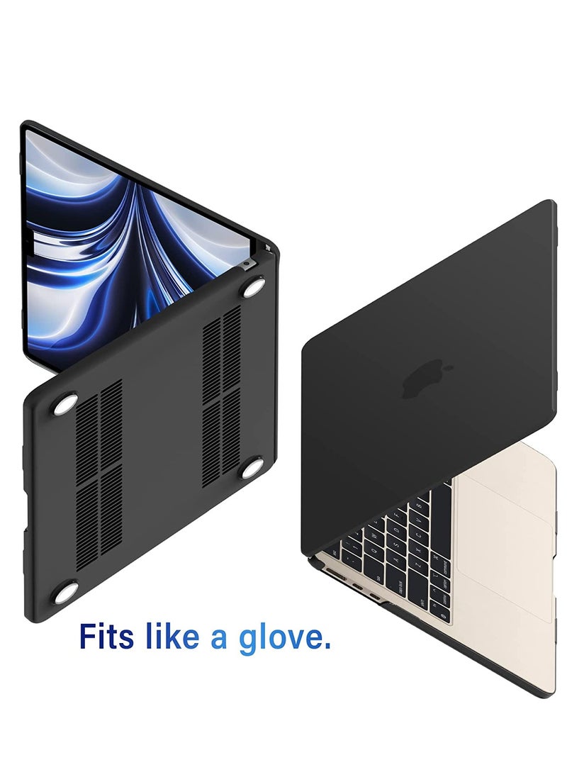 Generic - 3 in 1 Case Compatible with MacBook Air 13 inch 2022 A2681 with M2 Chip/2024 A3113 M3 Chip/2025 A3240 M4 Chip, Hard Shell Case&Keyboard Cover&Screen Film for Macbook Air 13.6 in with Touch ID - Image 1