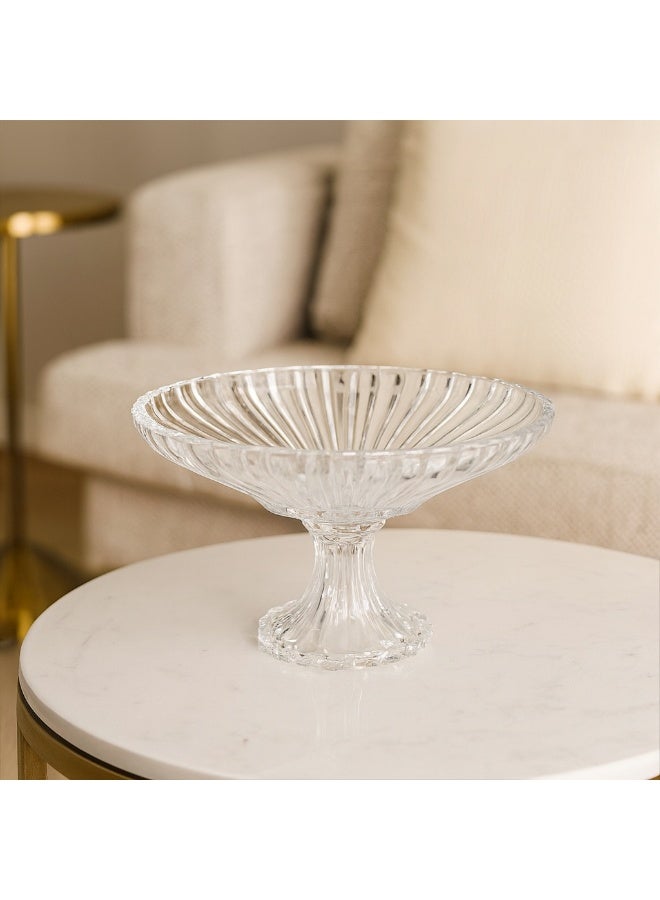 بايبلوس صحن تقديم زجاج بقاعدة للحلويات و الفواكه و متعدد الاستخدام - Image 4