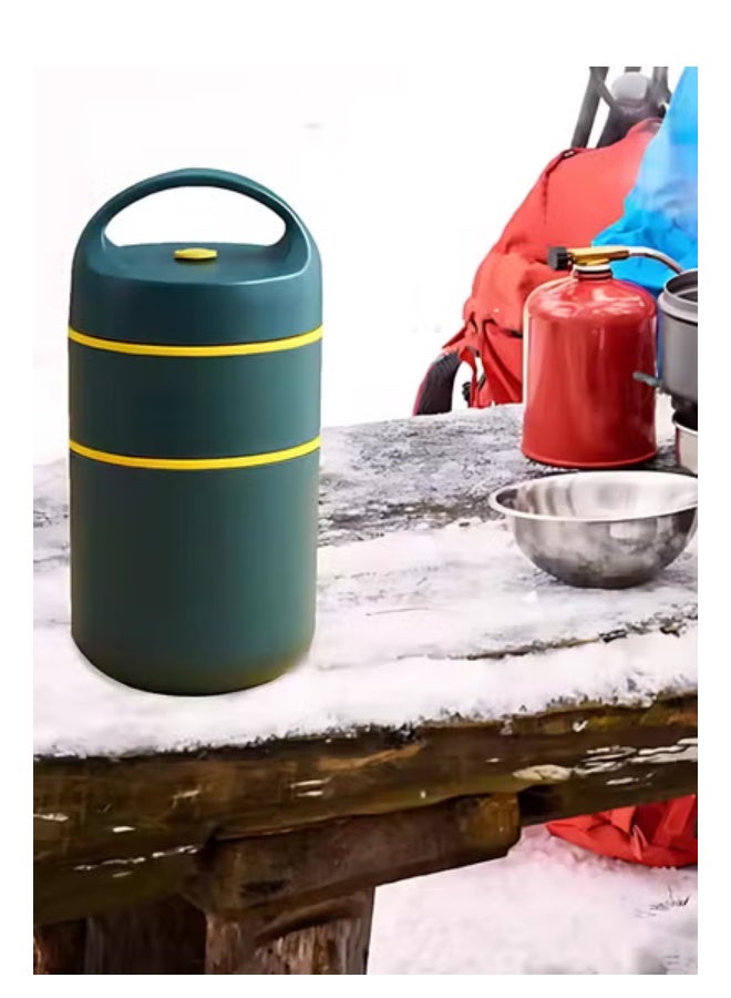 Twisoo Stainless Steel Vacuum Thermal Lunch Box – Insulated Food Container with Leak-Proof Soup Cup & Carry Bag, Portable Bento Lunch Box for Kids, School, Office & Travel - Image 5
