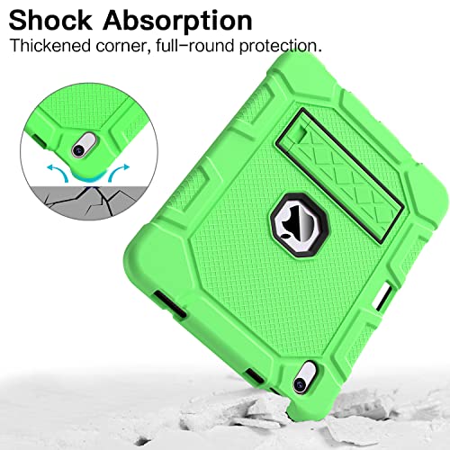 Azzsy Case for iPad (A16) 11th Generation 11 Inch 2025 / iPad 10th Generation 10.9 Inch 2022, [Built-in Pencil Holder] Heavy Duty Shockproof Rugged Protective Case, Green - Image 5