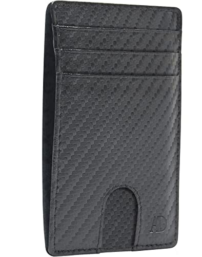 Access Denied Slim Minimalist Wallets For Men - Vegan Leather Front Pocket Thin Mens Wallet RFID Credit Card Holder Gifts For Men - Image 1