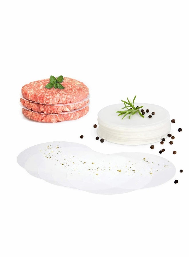 Burger Press Discs 500 Pieces Round 11 cm Parchment Paper for and Patty Makers Wax Sheets Hamburger Patties Meat Balls - Image 1