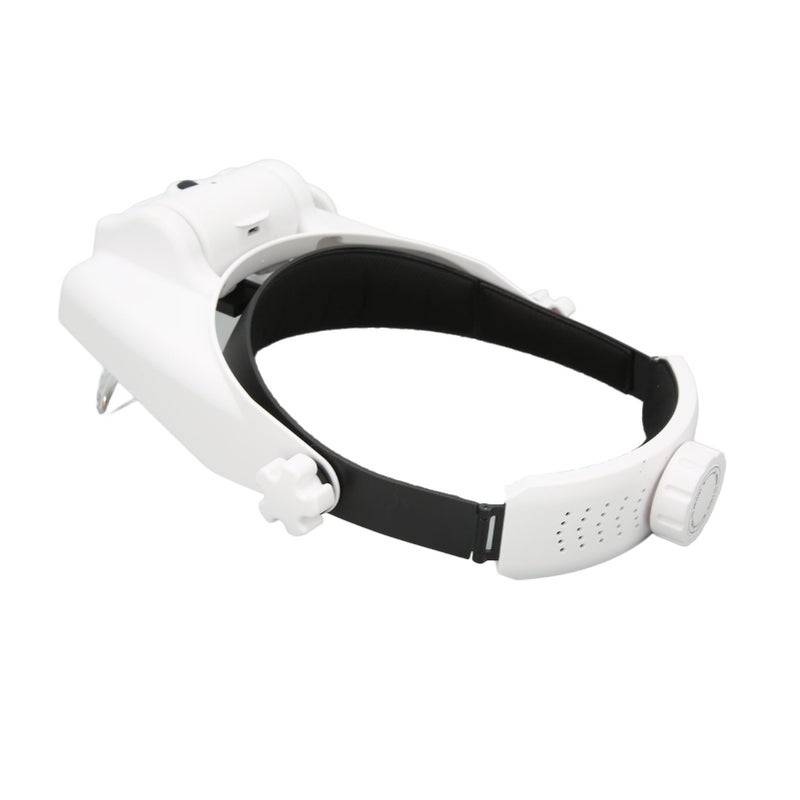 Headband Magnifier 3 LEDs 23 Kinds Magnifications Adjustable Rechargeable Head Mount Magnifying Glass - Image 5