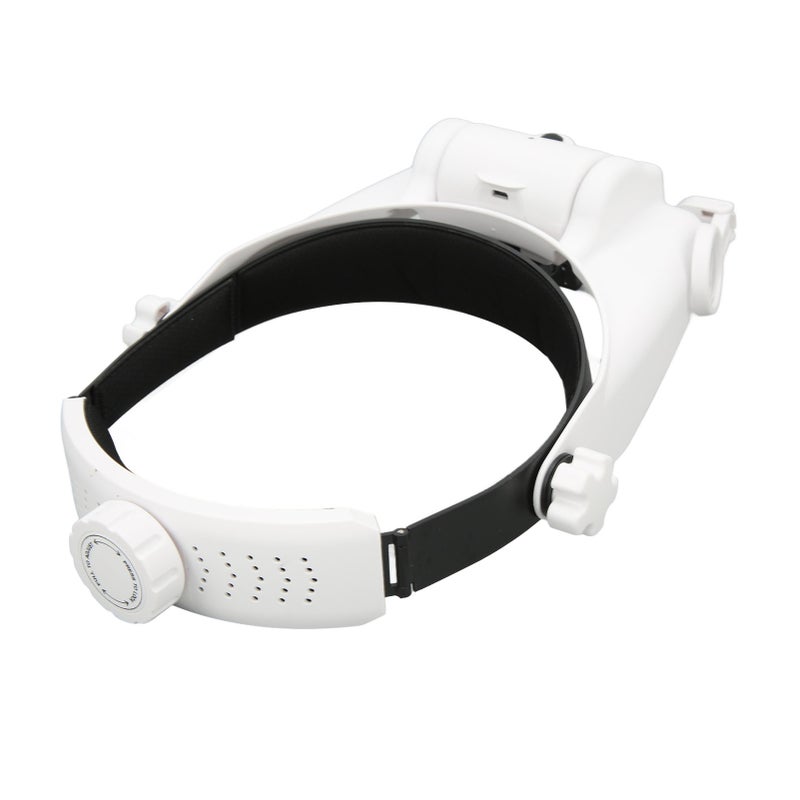 Headband Magnifier 3 LEDs 23 Kinds Magnifications Adjustable Rechargeable Head Mount Magnifying Glass - Image 4