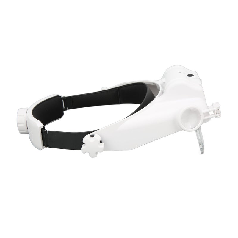 Headband Magnifier 3 LEDs 23 Kinds Magnifications Adjustable Rechargeable Head Mount Magnifying Glass - Image 3