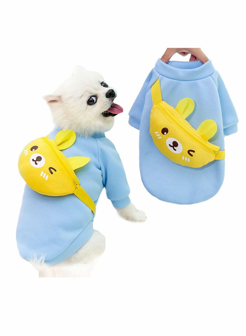 Excefore Dog Shirts Quick Dry Soft Stretchy Dog T-Shirts, Soft Breathable Warm Puppy Clothes Cute Cartoon Dog T-Shirts M (Fit 5-7 lbs, Chest 11.8")  - Image 1