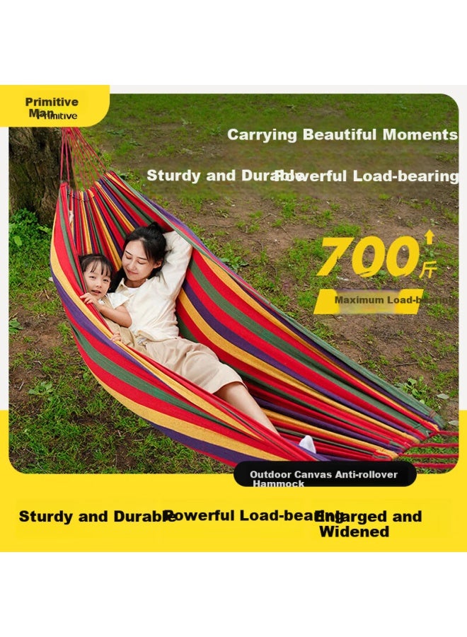 Primitive Man Hammock Outdoor Adult Thickened Swing Anti-rollover Hanging Chair Rocking Bed Courtyard Camping - Image 1
