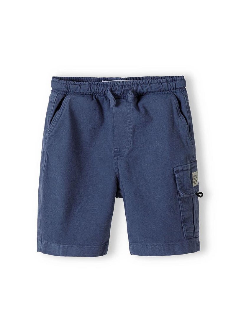 MINOTI Boys combat style shorts with drawcord navy - Image 1