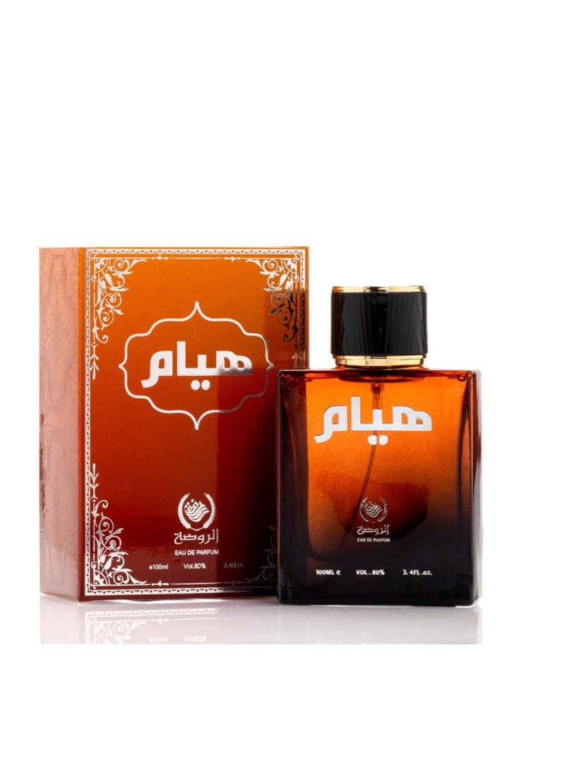 AL RAWDAH عطر HIYAM من الروضة – عطر فرنسي بالباتشولي والليمون والخشب (100 مل) - Image 1