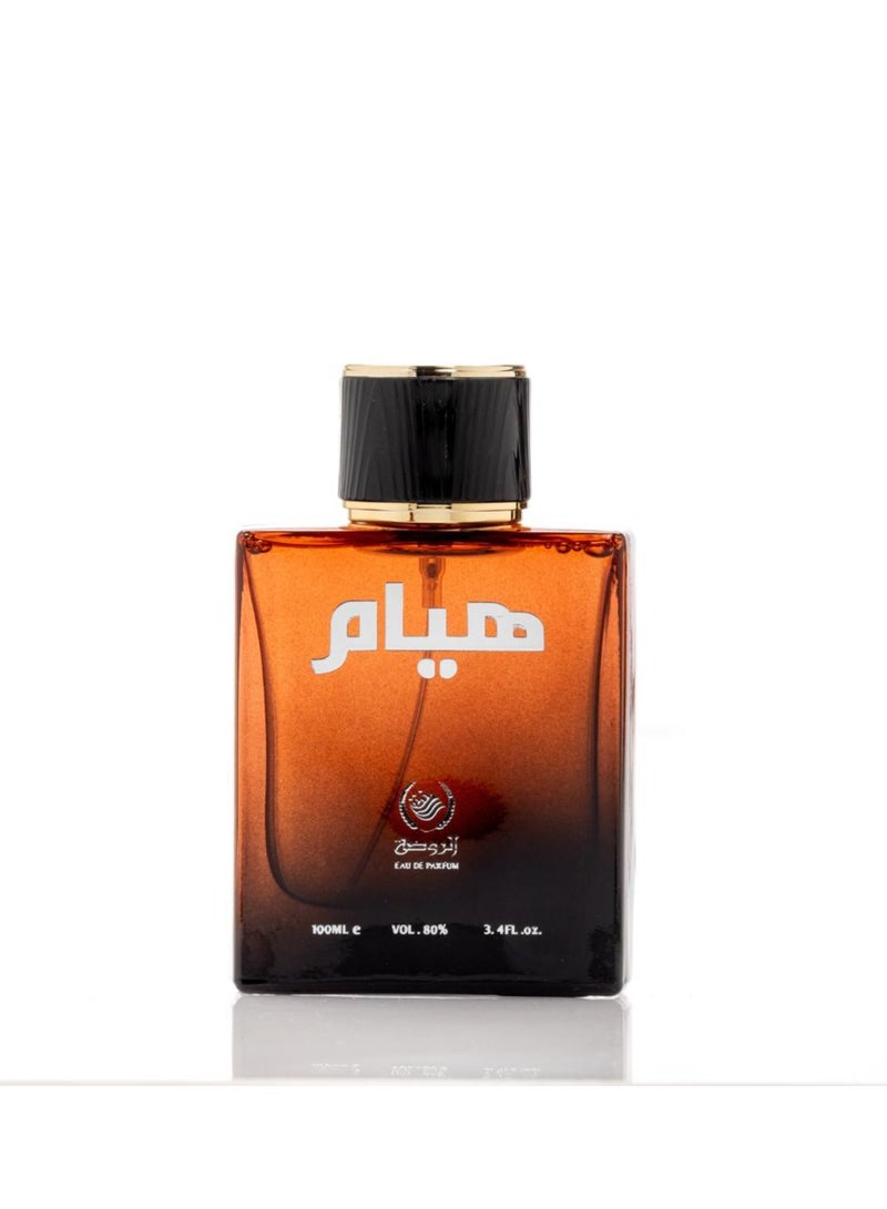 AL RAWDAH عطر HIYAM من الروضة – عطر فرنسي بالباتشولي والليمون والخشب (100 مل) - Image 2